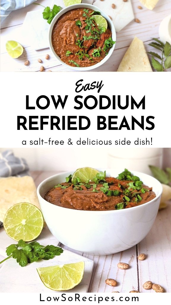 low sodium refried beans without salt healthy refried beans recipe creamy and delicious
