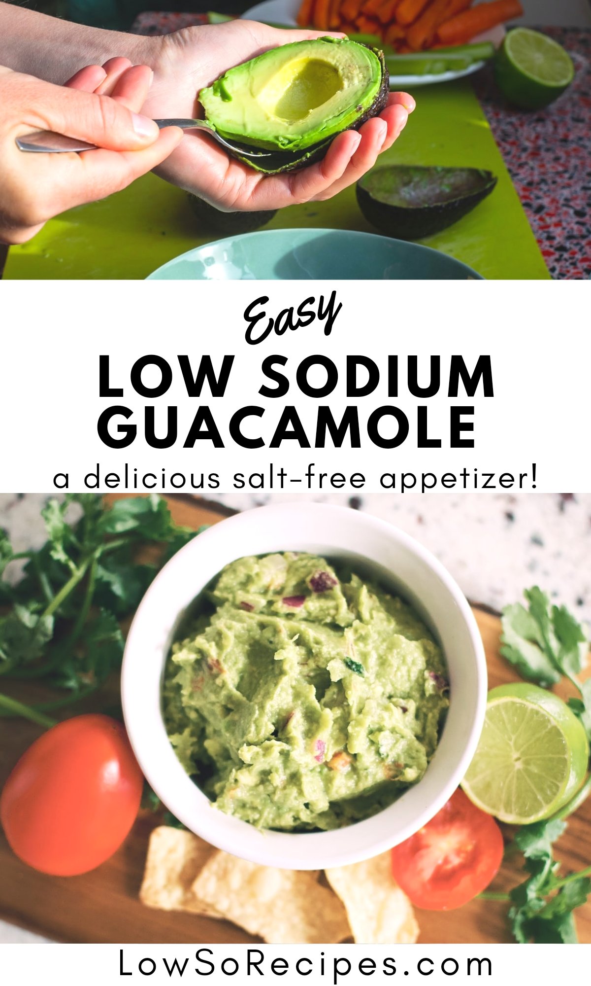 guacamole low sodium salt free snacks with avocado onions cilantro and lime juice