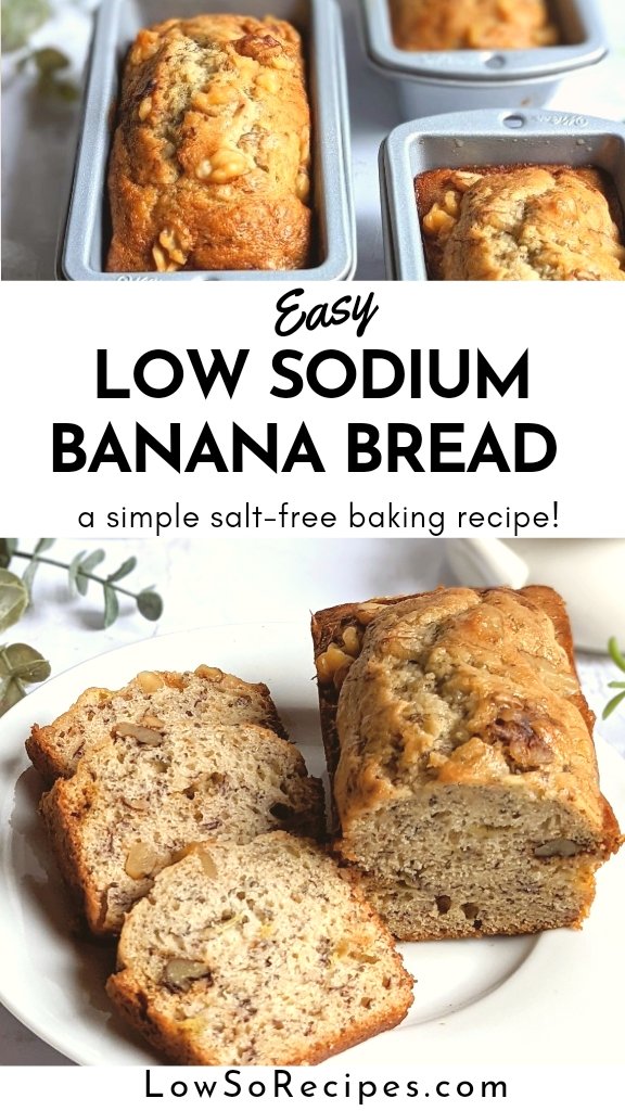 low sodium banana bread recipe without salt heart healthy banana bread recipe vegetarian