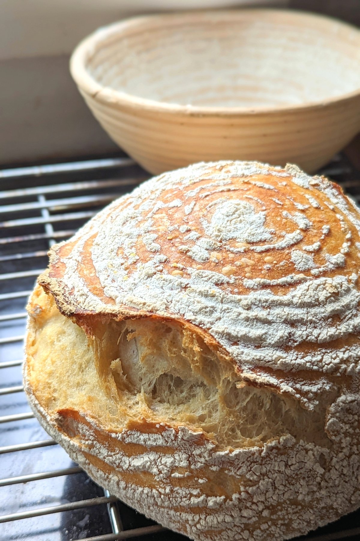 low salt bread recipe no knead flour yeast salt and water healthier bread reduced sodium