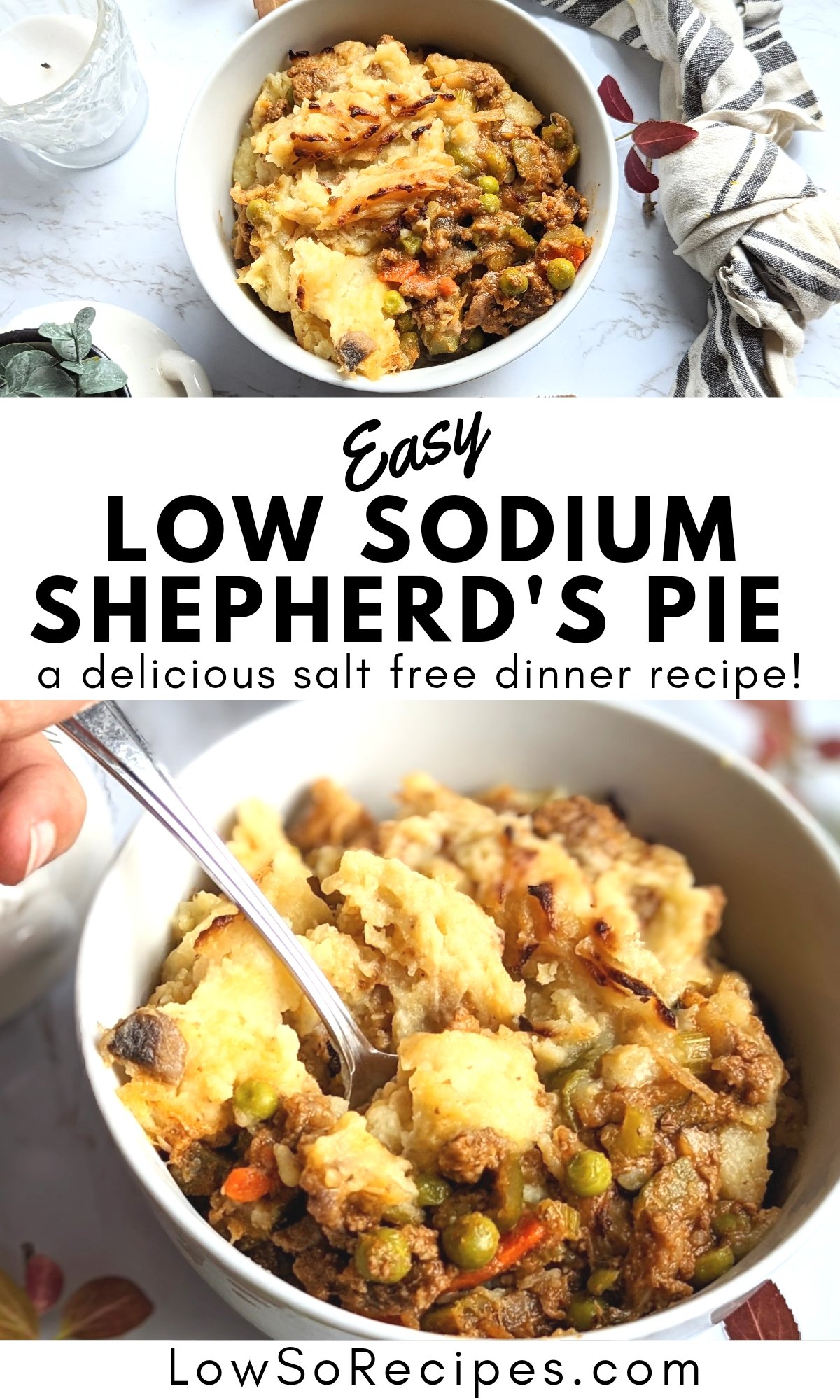 low sodium shepherd's pie recipe salt free dinner ideas healthy shepherd's pie no salt with garlic mashed potatoes