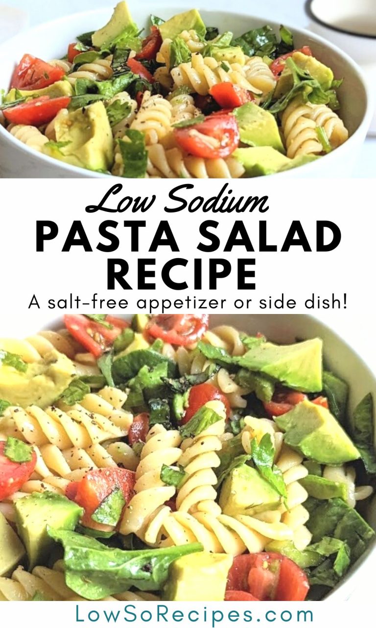 Low Sodium Pasta Salad Recipe (No Salt Added) - Low So Recipes