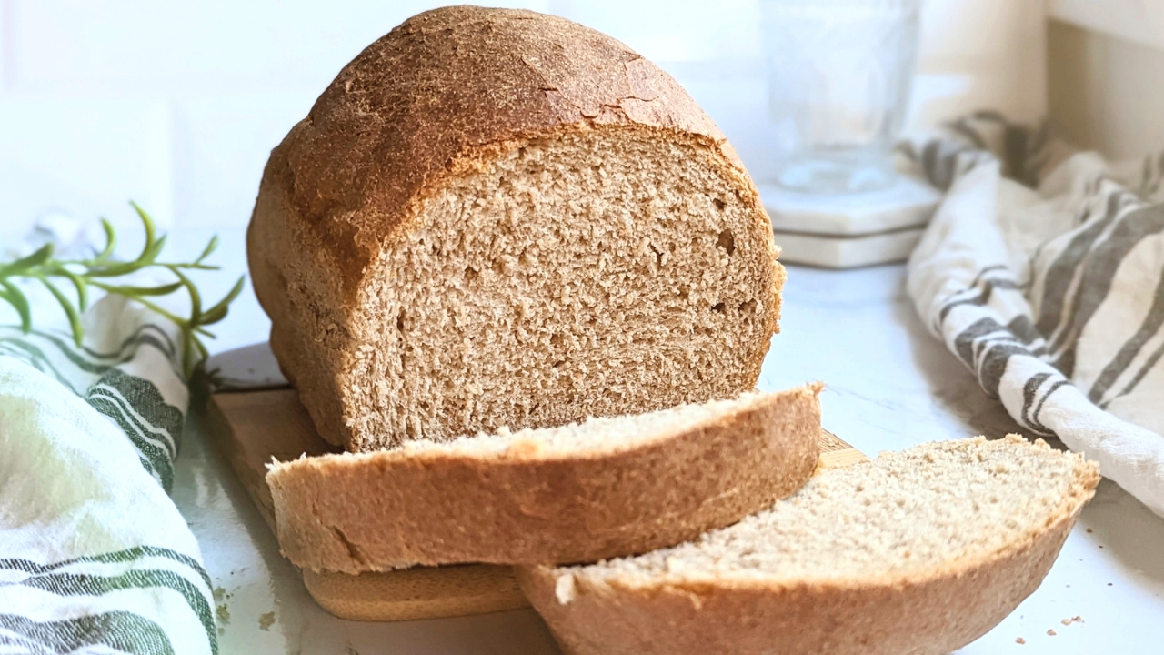 Low Sodium Wheat Bread Recipe (Reduced/Low Salt)