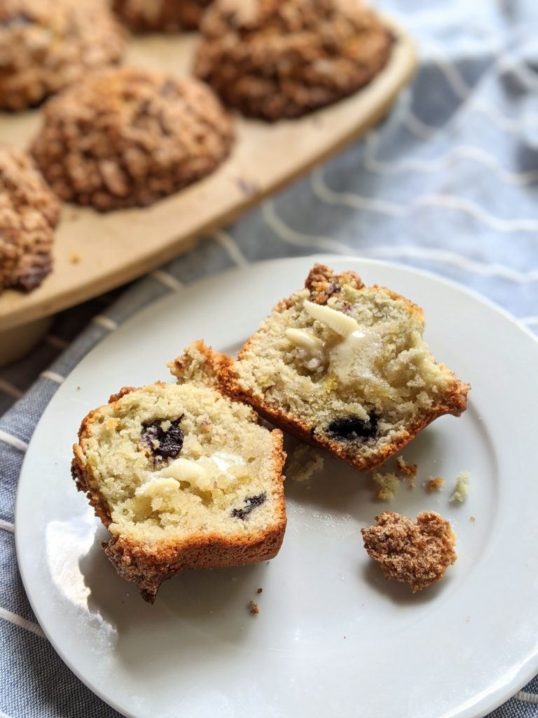 unsalted butter muffin recipe heart healthy blueberry muffins without salt low sodium breakfast muffins on a plate