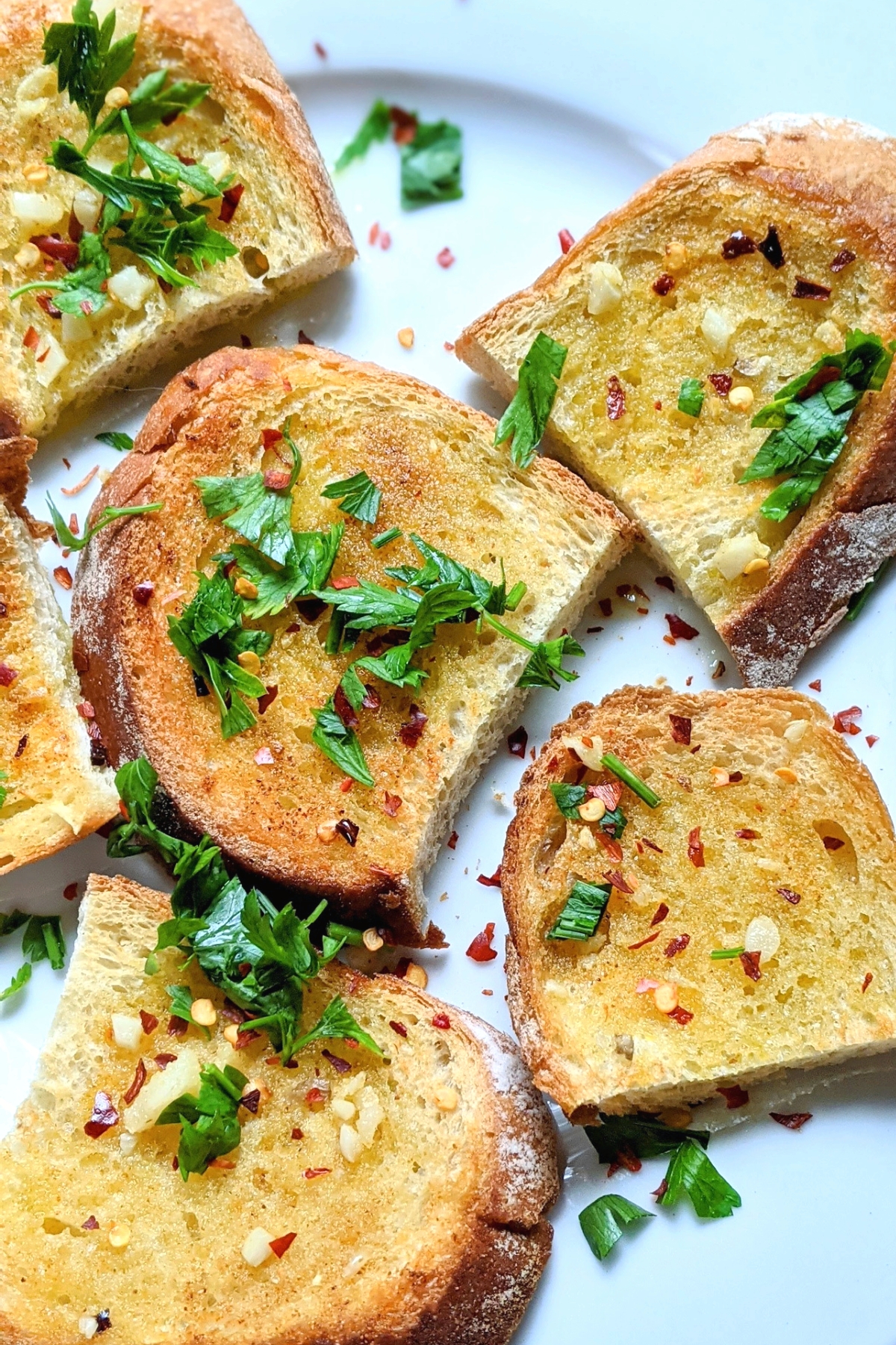 low salt garlic bread without salt healthy low sodium garlic bread with fresh garlic parsley chili flakes and unsalted butter