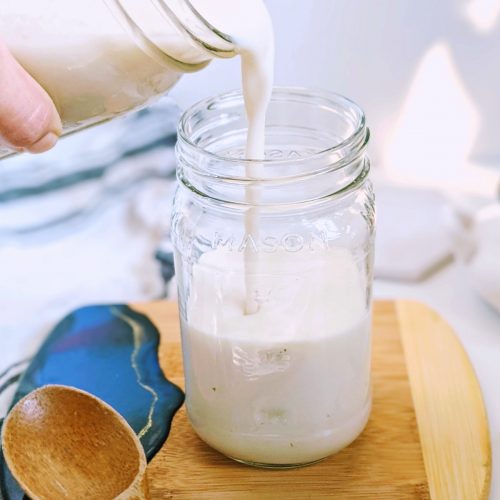 dairy free low sodium recipes healthy salt free milk with 0mg sodium made in a blender poured into a jar
