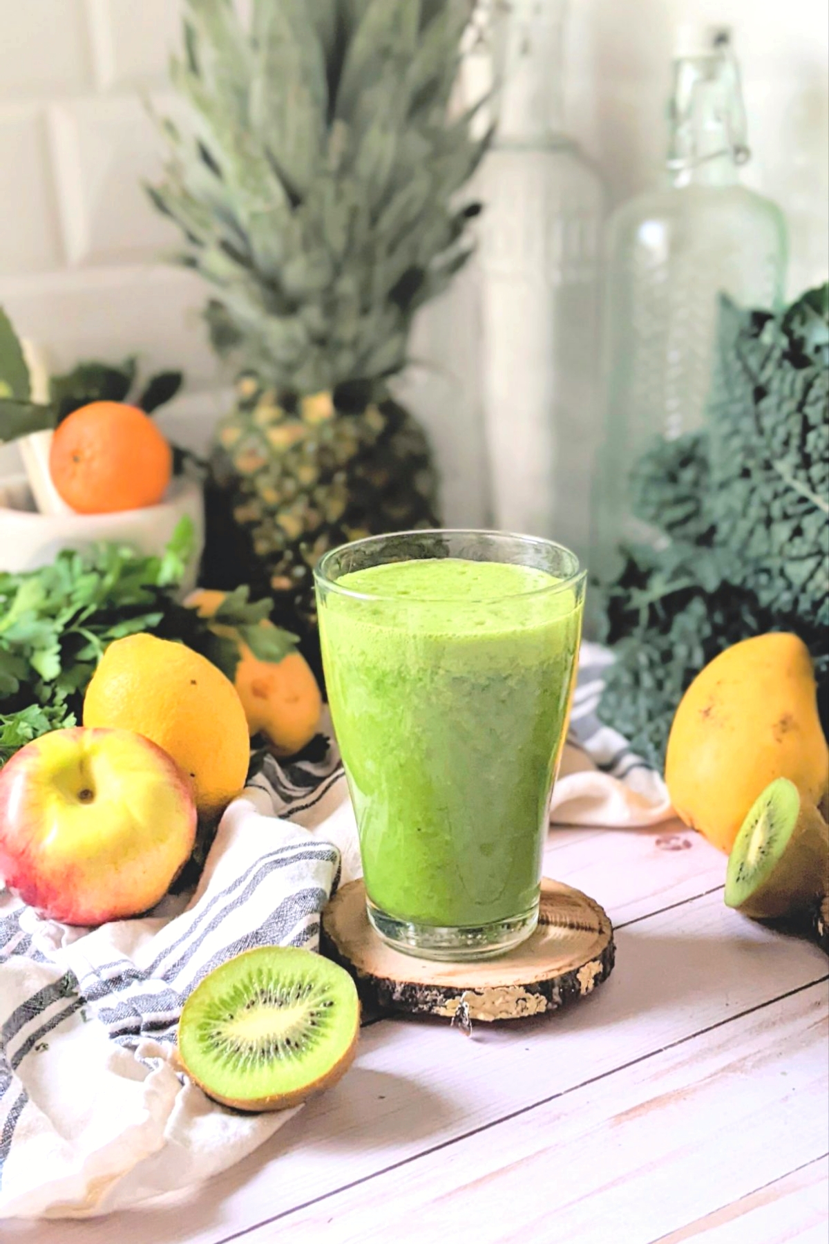 low sodium smoothie without protein powder healthy salt free smoothies with mango pineapple spinach and kiwi