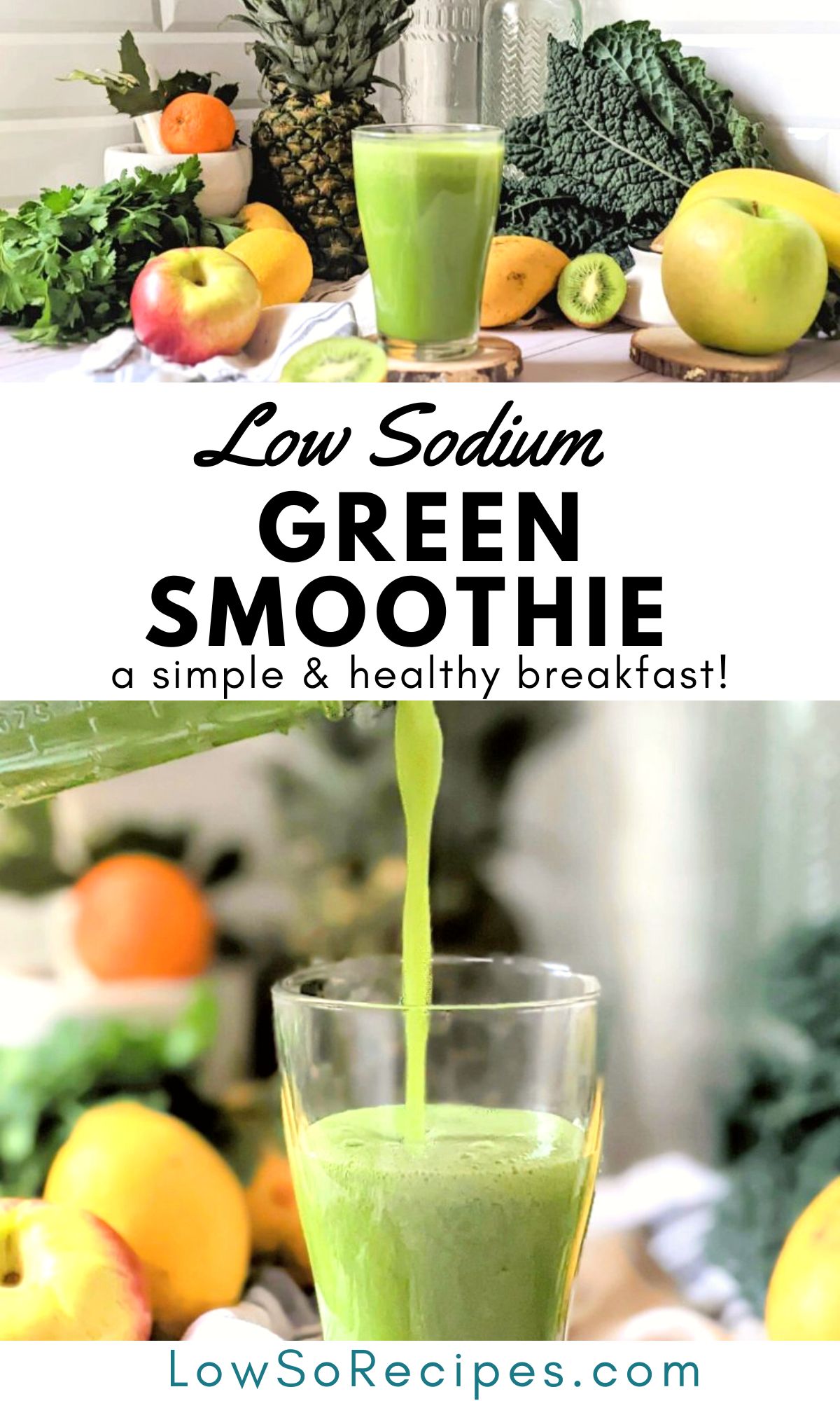 low sodium green smoothie recipe with no added salt or protein powder healthy fruit smoothie with spinach low sodium breakfast ideas