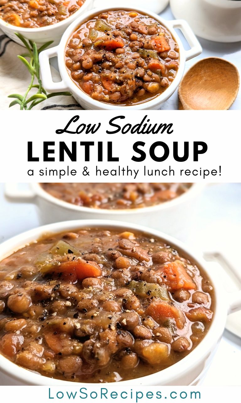 Low Sodium Lentil Soup Recipe (Vegetarian) Low So Recipes