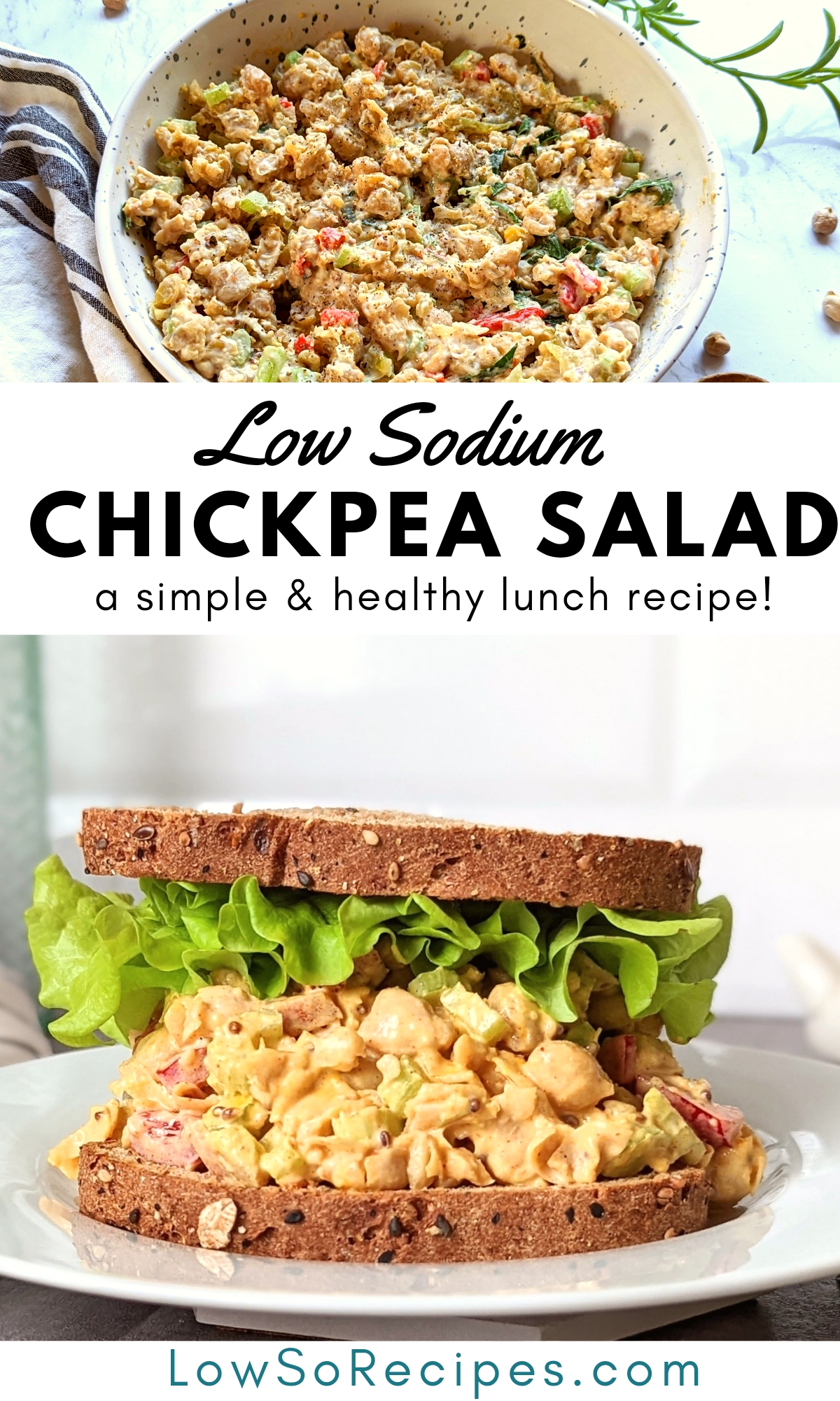 low sodium chickpea salad recipe healthy low salt vegetarian recipes for lunch or dinner no meat