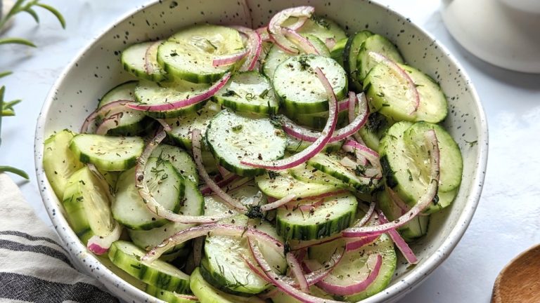 Low Sodium Cucumber Salad Recipe (No Salt Added)