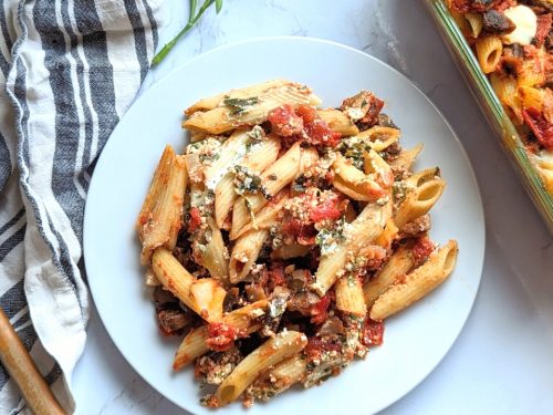 low salt pasta recipe healthy baked ziti low sodium penne noodles easy dinners without salt vegetarian and meat less