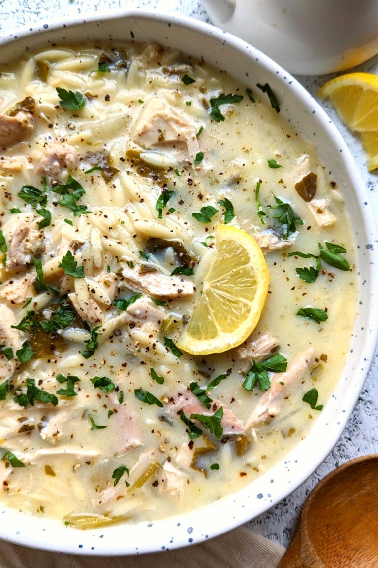 Low Sodium Chicken Soup with Lemon and Orzo Recipe