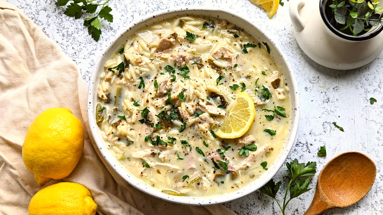 Low Sodium Chicken Soup with Lemon and Orzo Recipe