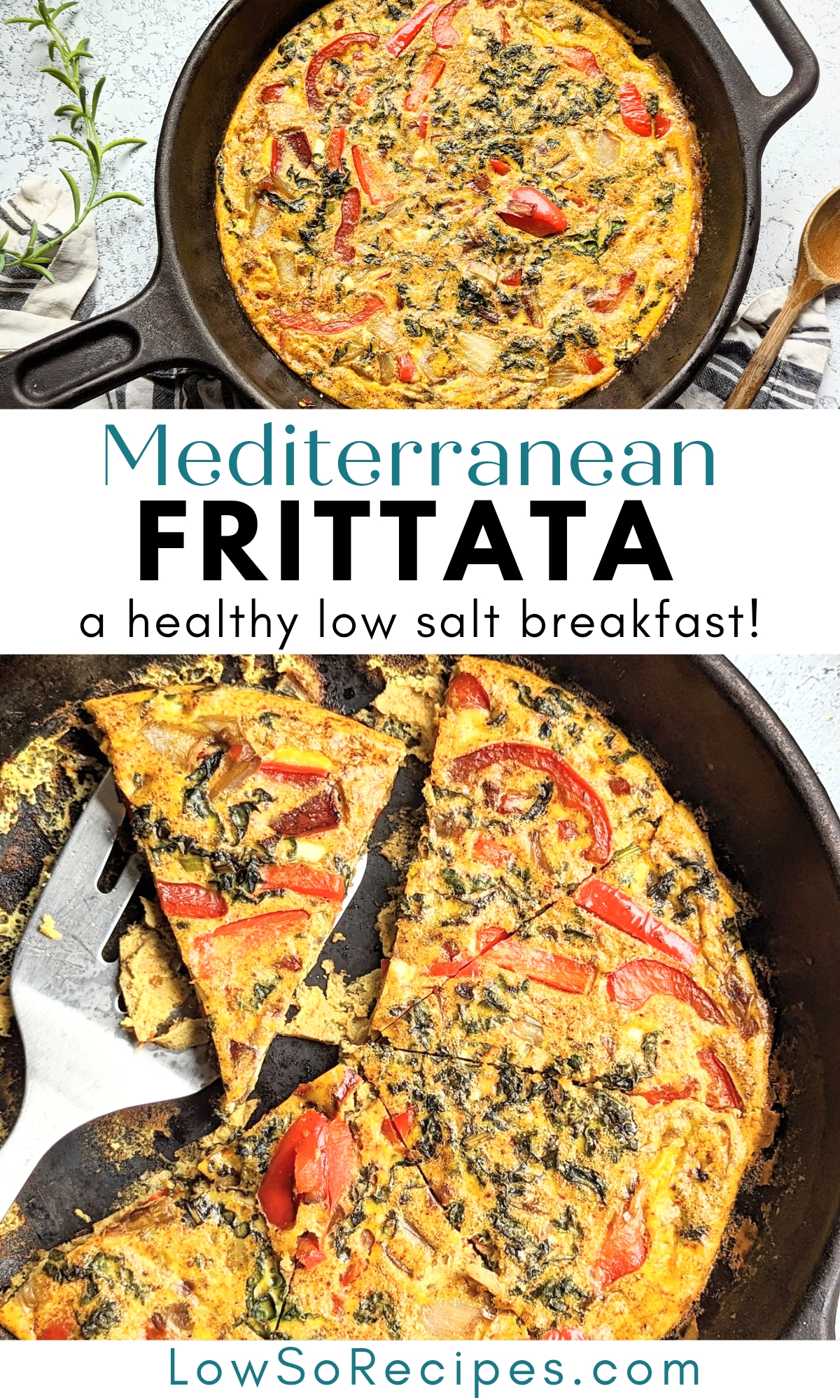 Mediterranean frittata recipe a healthy low salt and low sodium breakfast idea with eggs
