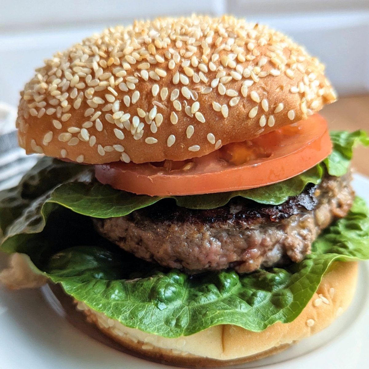 salt free hamburger recipe low sodium burger and fries no salt added with a drink and topped with low sodium mustard and ketchup.