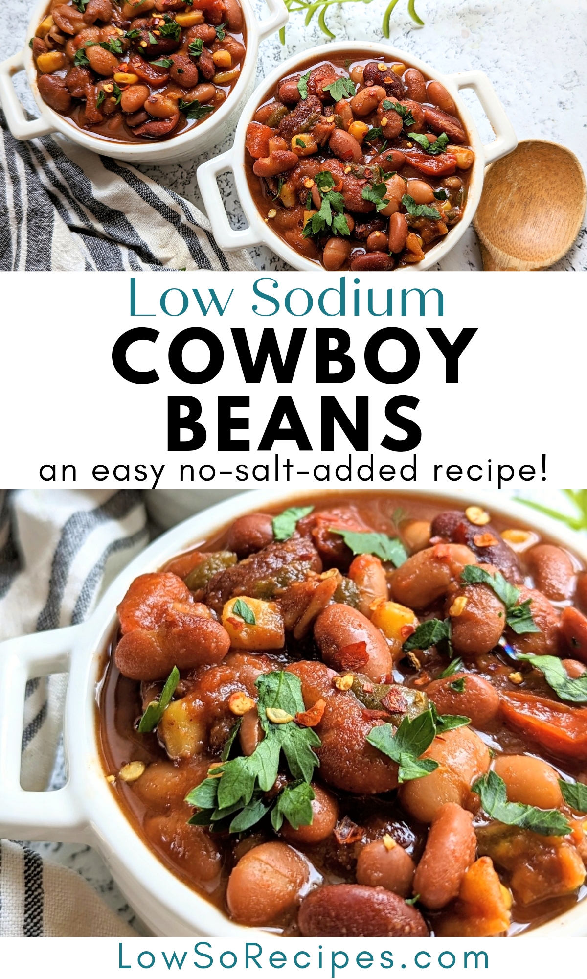 low sodium cowboy beans recipe no salt added side dish for bbq beans without salt added