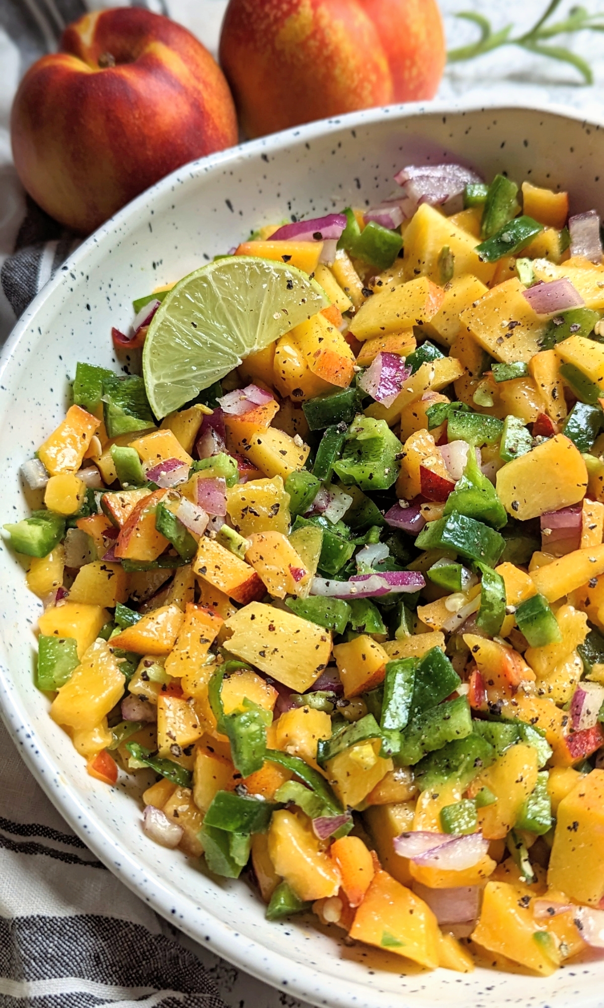Peach Salsa Without Tomatoes (Low Sodium, No Salt Added)