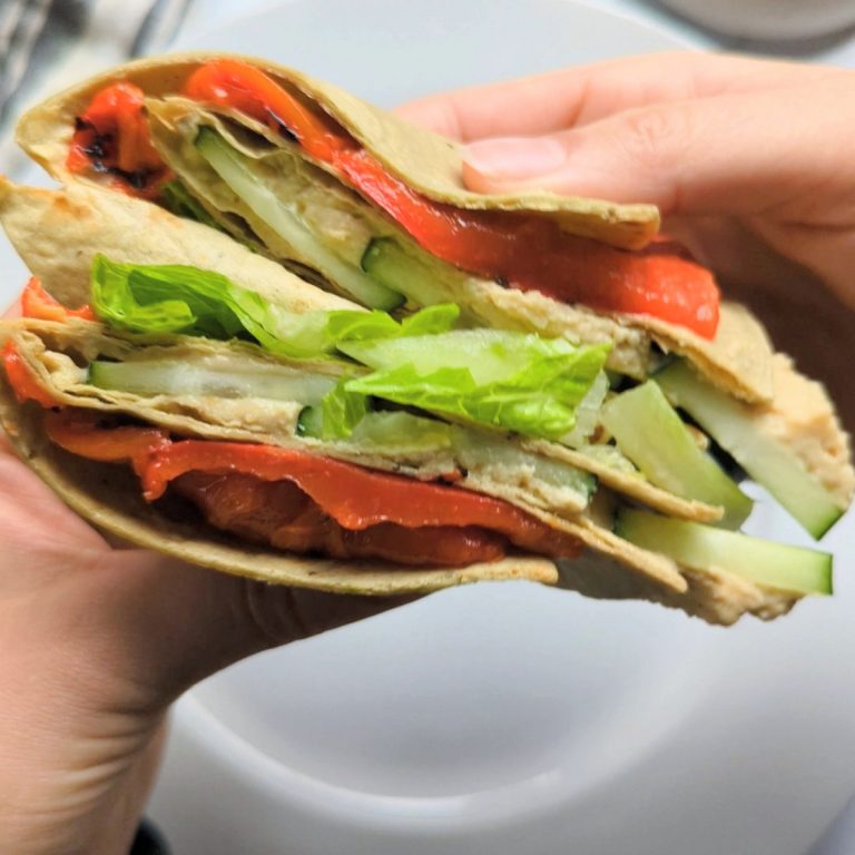 Low Sodium Veggie Hummus Wrap Recipe Low So Recipes
