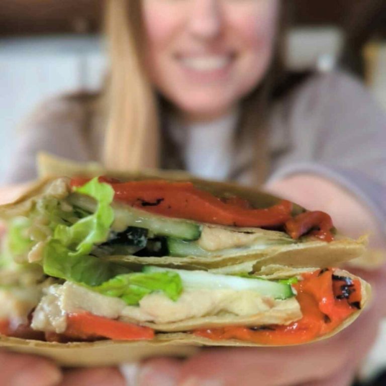 Low Sodium Veggie Hummus Wrap Recipe Low So Recipes