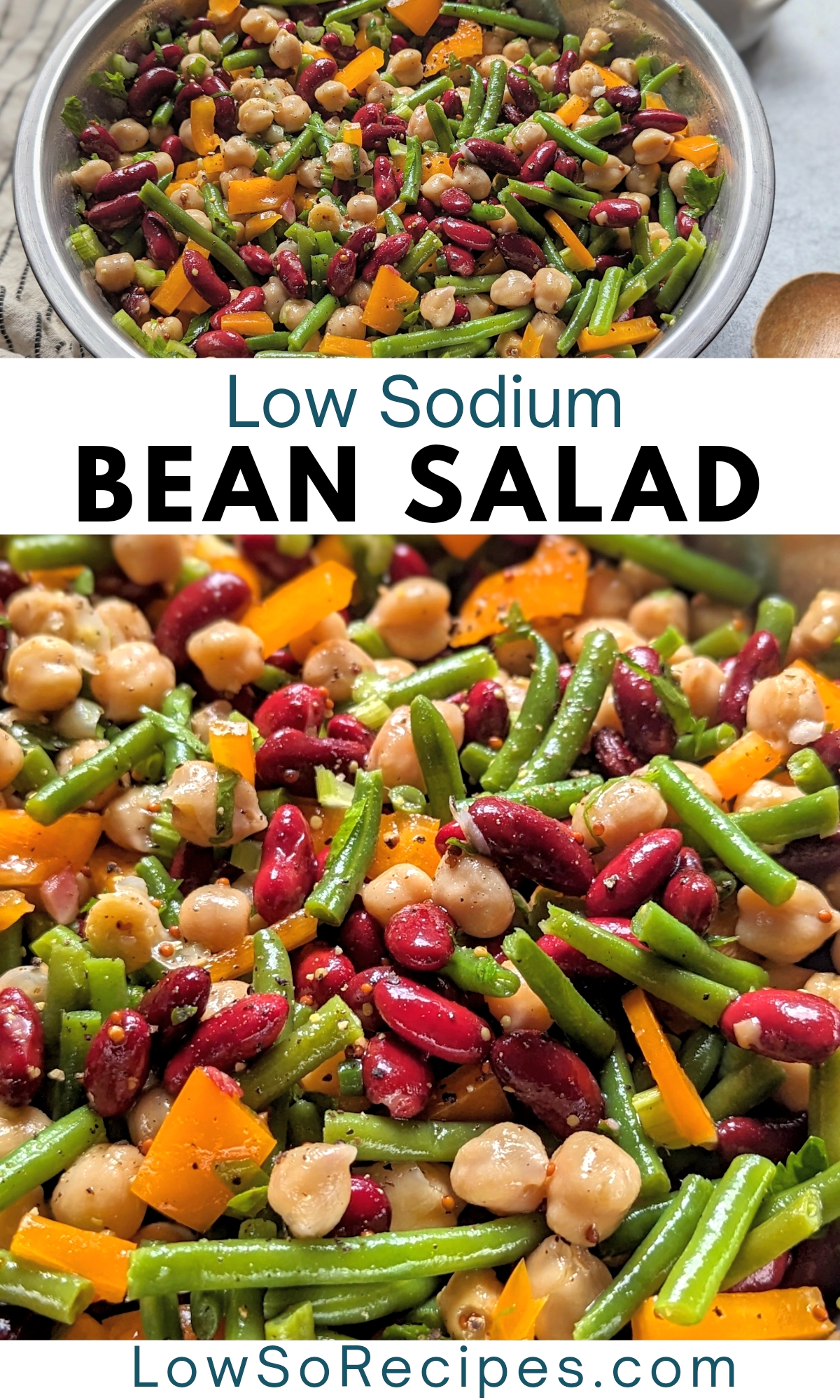 low sodium bean salad recipe three bean salad with no salt added beans and canned green beans