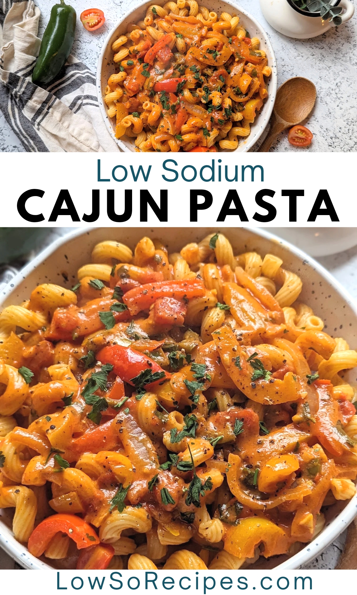 low sodium cajun pasta with vegetables recipe spicy creole pasta no salt added