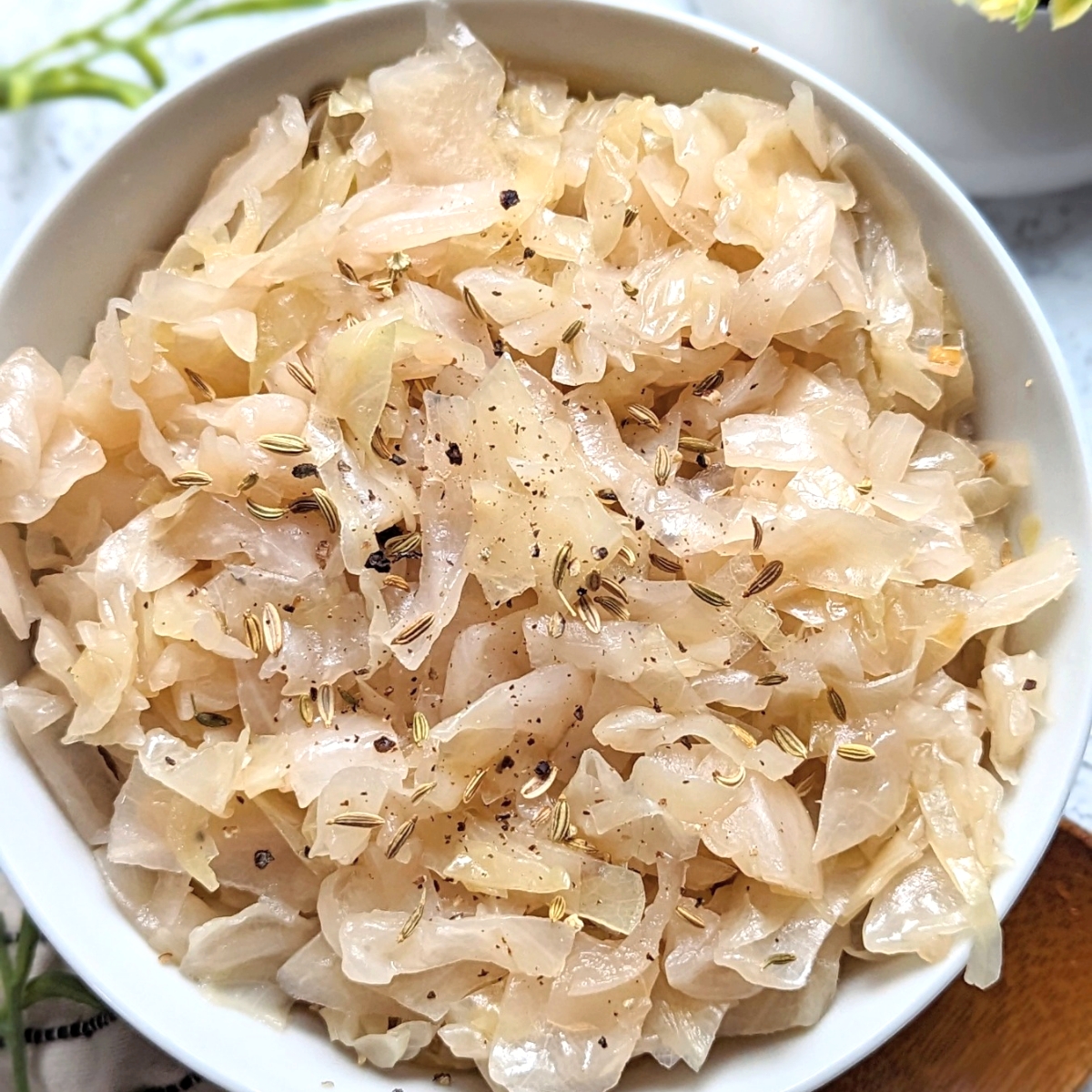 low salt sauerkraut recipe low sodium cabbage and caraway seeds 