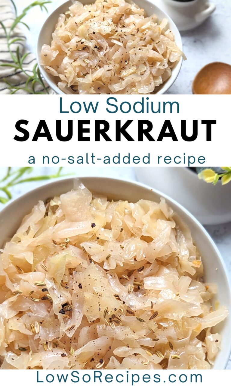 Low Sodium Sauerkraut Recipe (No Salt Added) - Low So Recipes