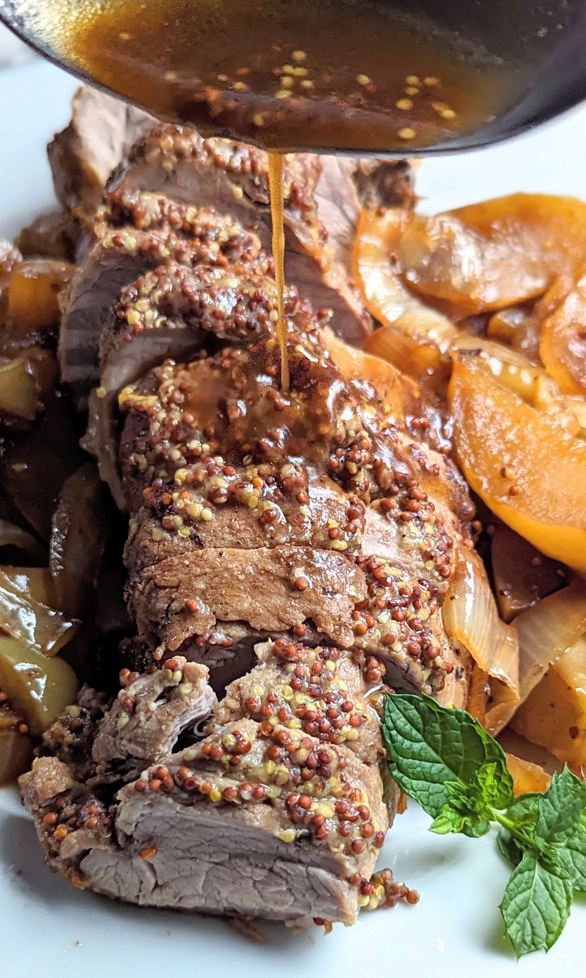 pork tenderloin with honey apple cider vinegar and whole grain mustard fall low salt recipes