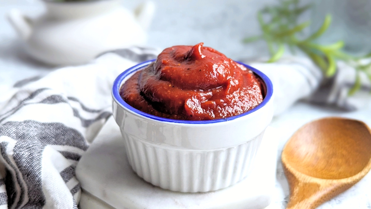 tomato paste ketchup recipe with no salt added and vinegar honey brown sugar and spices