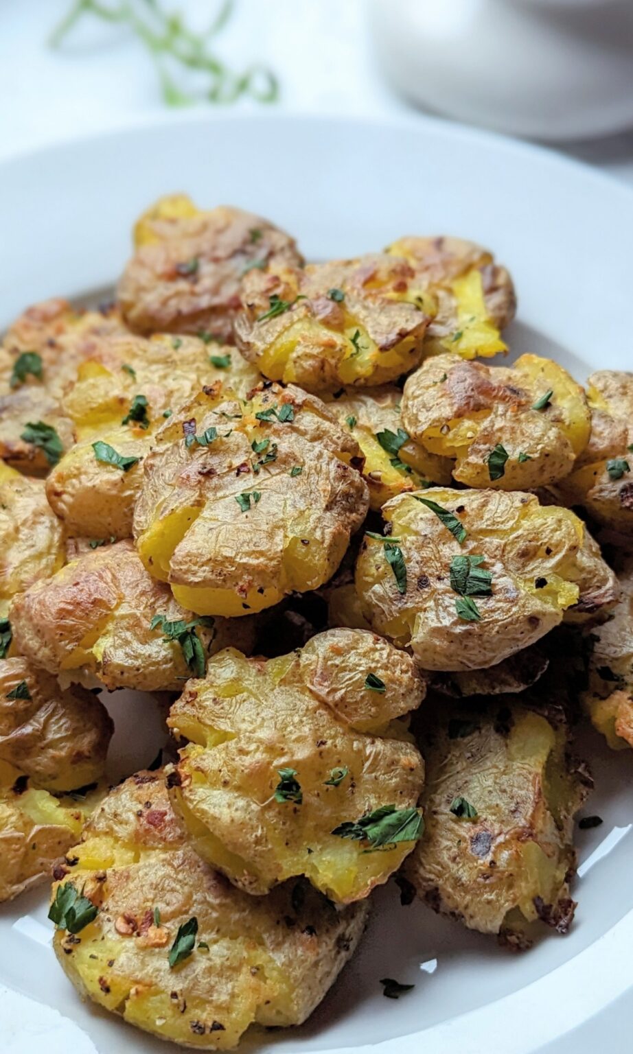 Low Sodium Crispy Smashed Potatoes Recipe (No Salt Added) - Low So Recipes