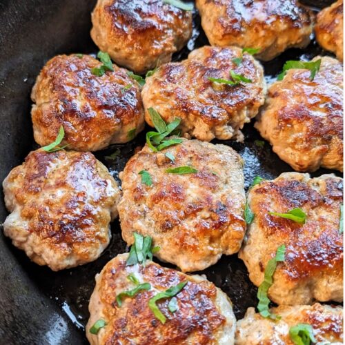 low sodium sausage patties recipe with maple syrup and sage