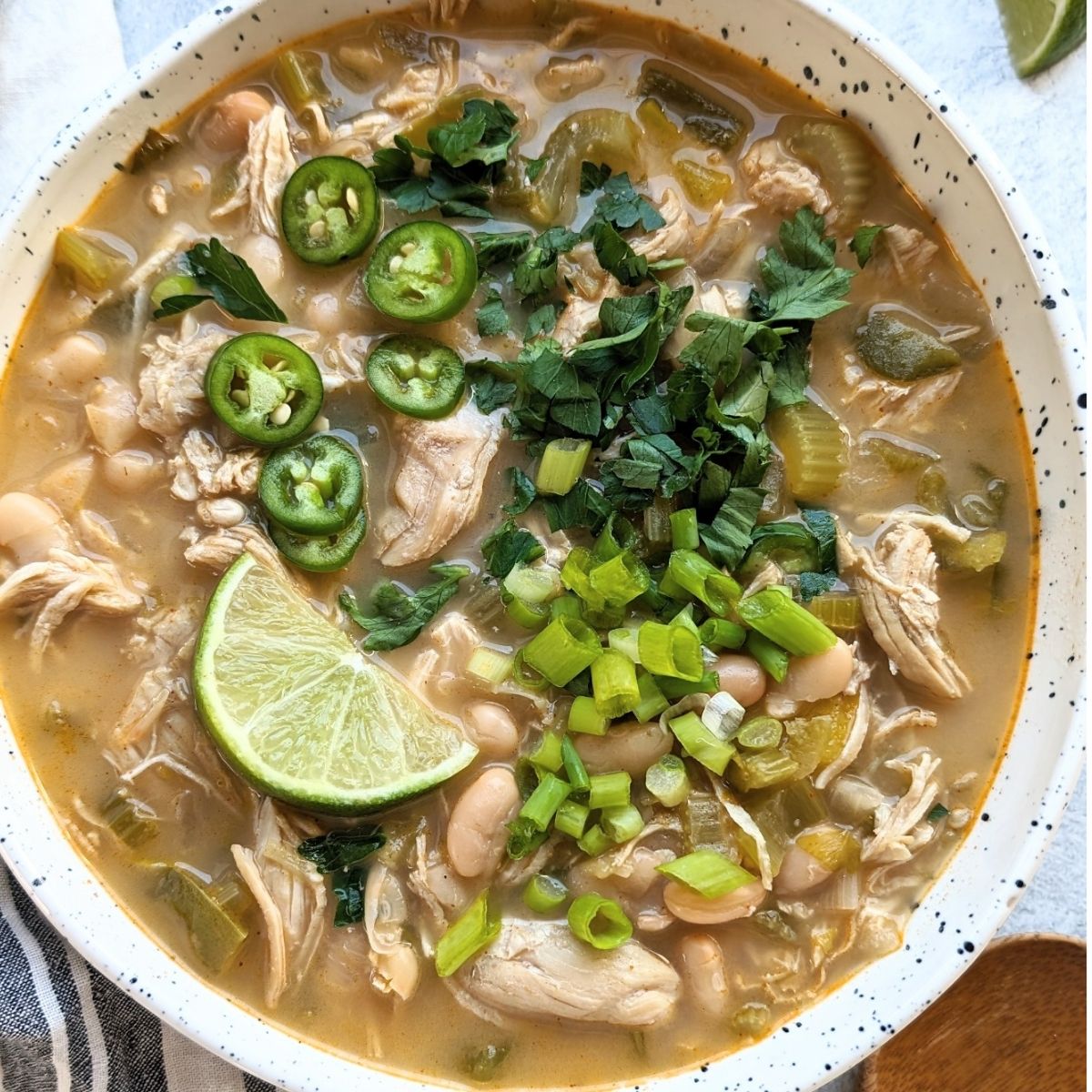 low sodium white chicken chili recipe no salt added chili with peppers cilantro and lime
