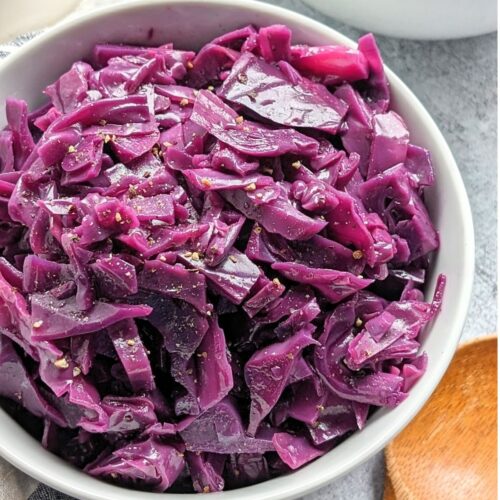 low sodium red cabbage side dish recipe without salt easy heart healthy side dishes