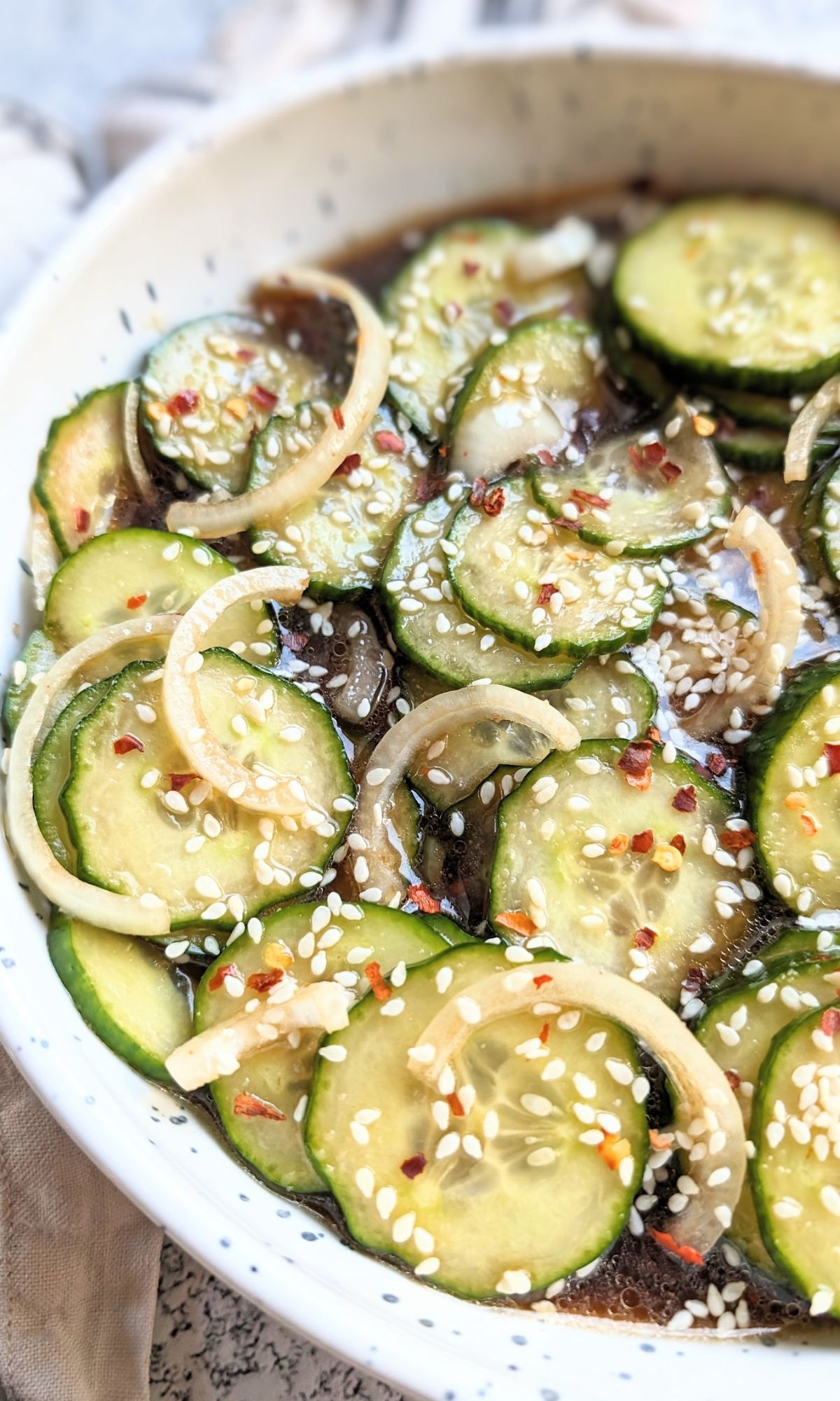 Low Sodium Sesame Cucumber Salad Recipe