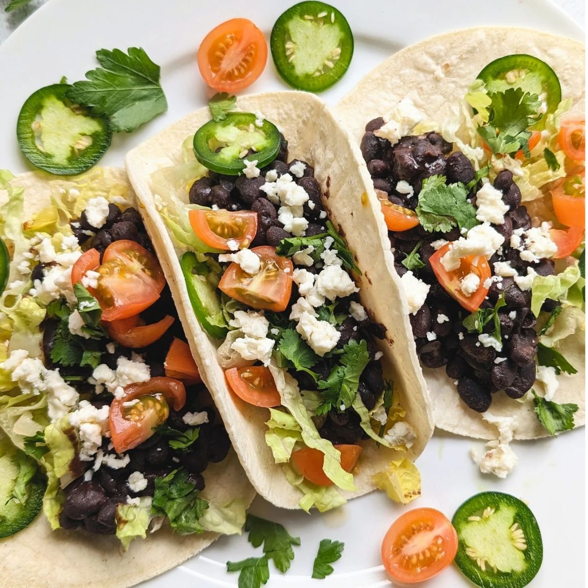 Low Sodium Black Bean Tacos Recipe (Vegetarian)
