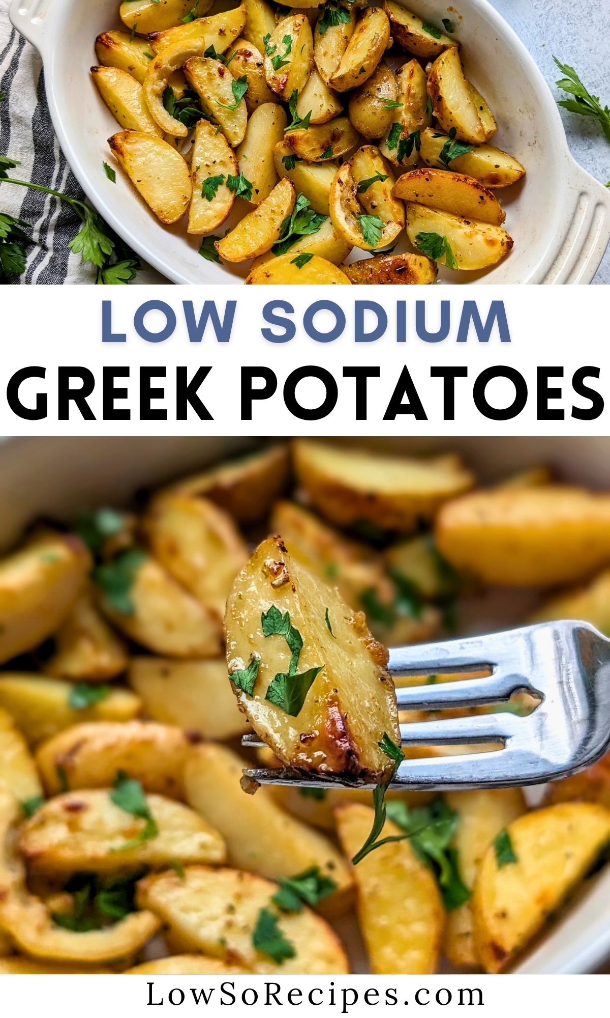 low sodium greek potatoes with lemon garlic and herbs no salt added potato recipes roasted in the oven