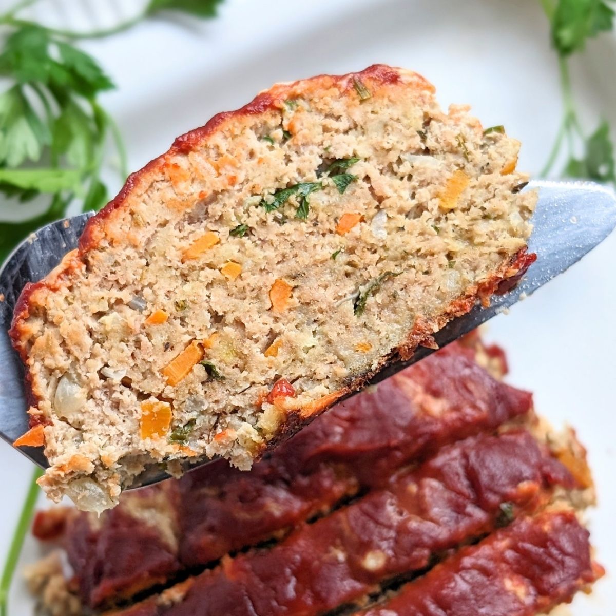 low sodium turkey meatloaf with carrots onions garlic fresh herbs and spices