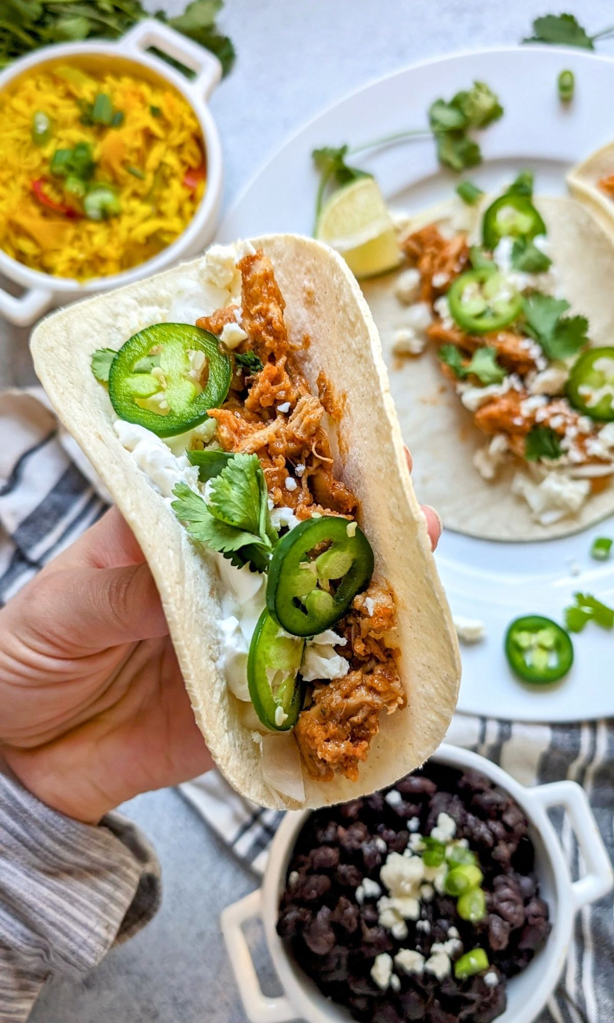 low salt chicken tinga tacos low sodium mexican meals easy chicken dinner ideas with fresh toppings and low salt cheese