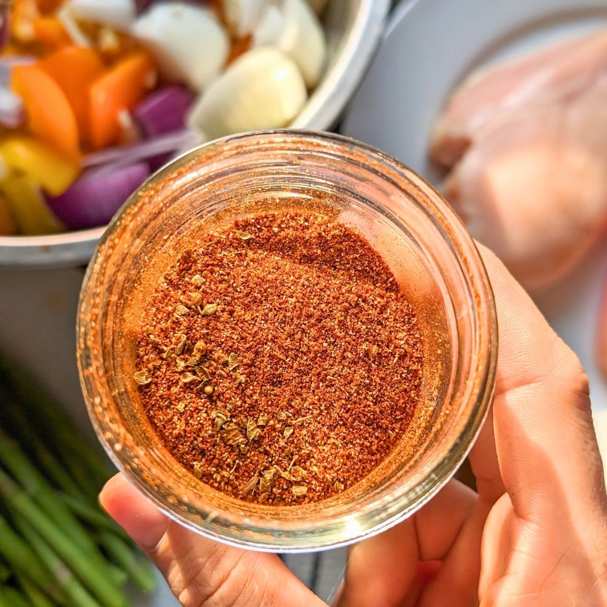 no salt chicken seasoning homemade spices for grilled or baked chicken breasts or chicken thighs