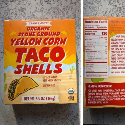 trader joes low sodium taco shells with no added salt with corn tortillas hard shell taco shells