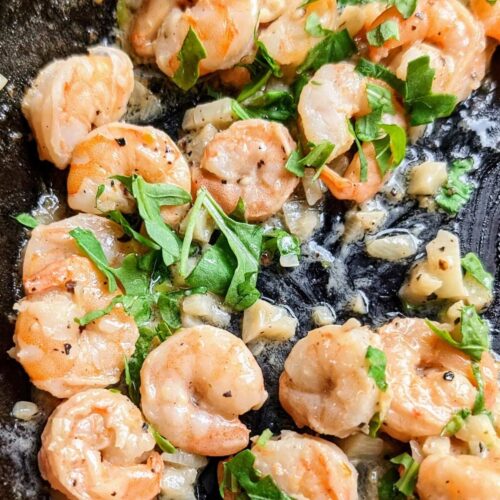 low sodium shrimp with garlic unsalted butter parsley lemon and white wine