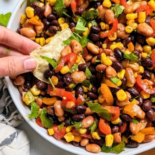 no salt cowboy caviar recipe low sodium snack dips with beans and vegetables