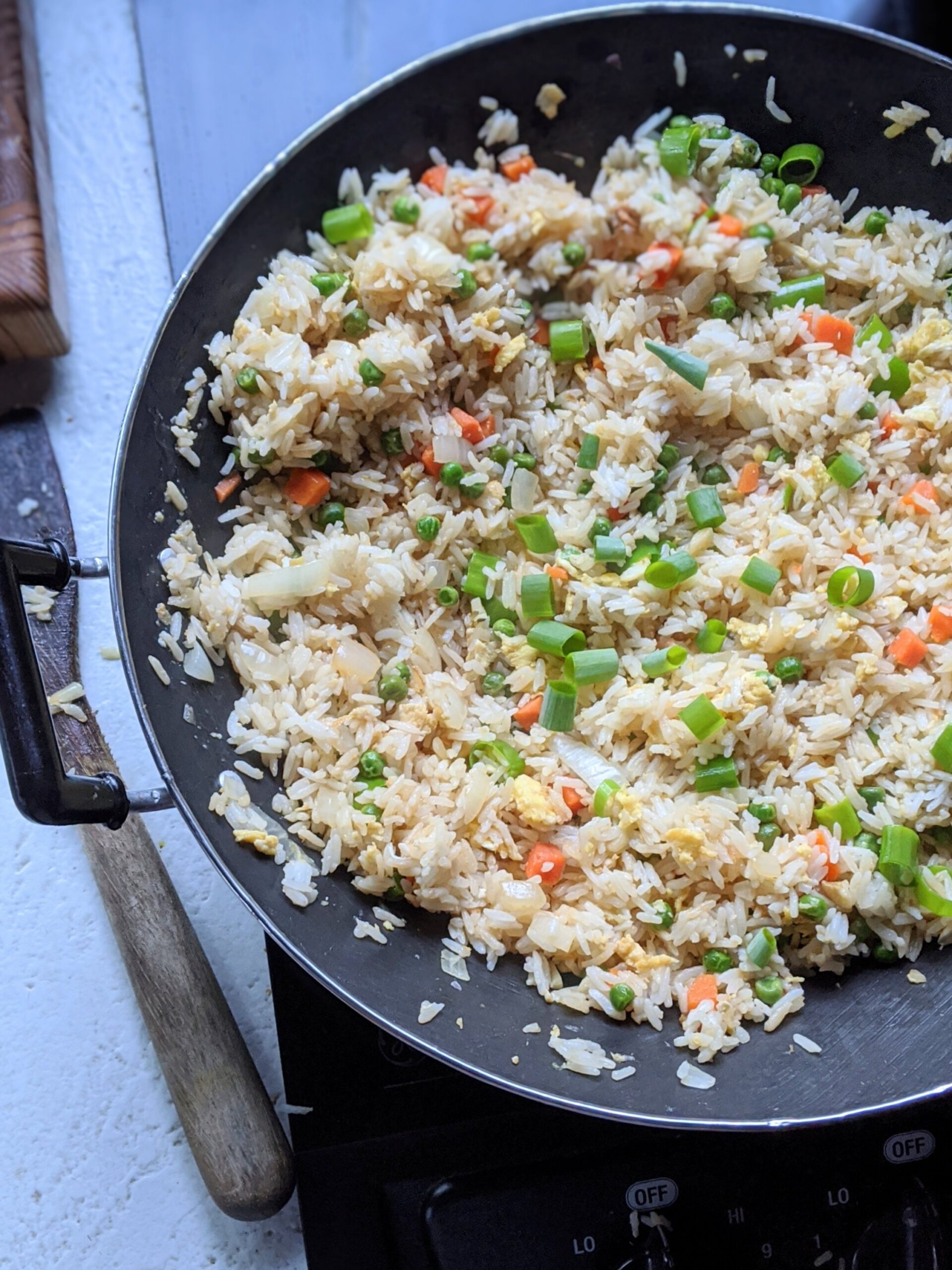 low salt fried rice recipe for dinner.