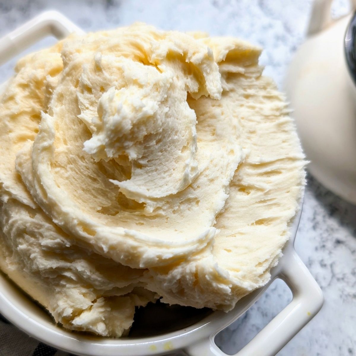 low sodium buttercream frosting recipe with unsalted butter vanilla extract and powdered sugar