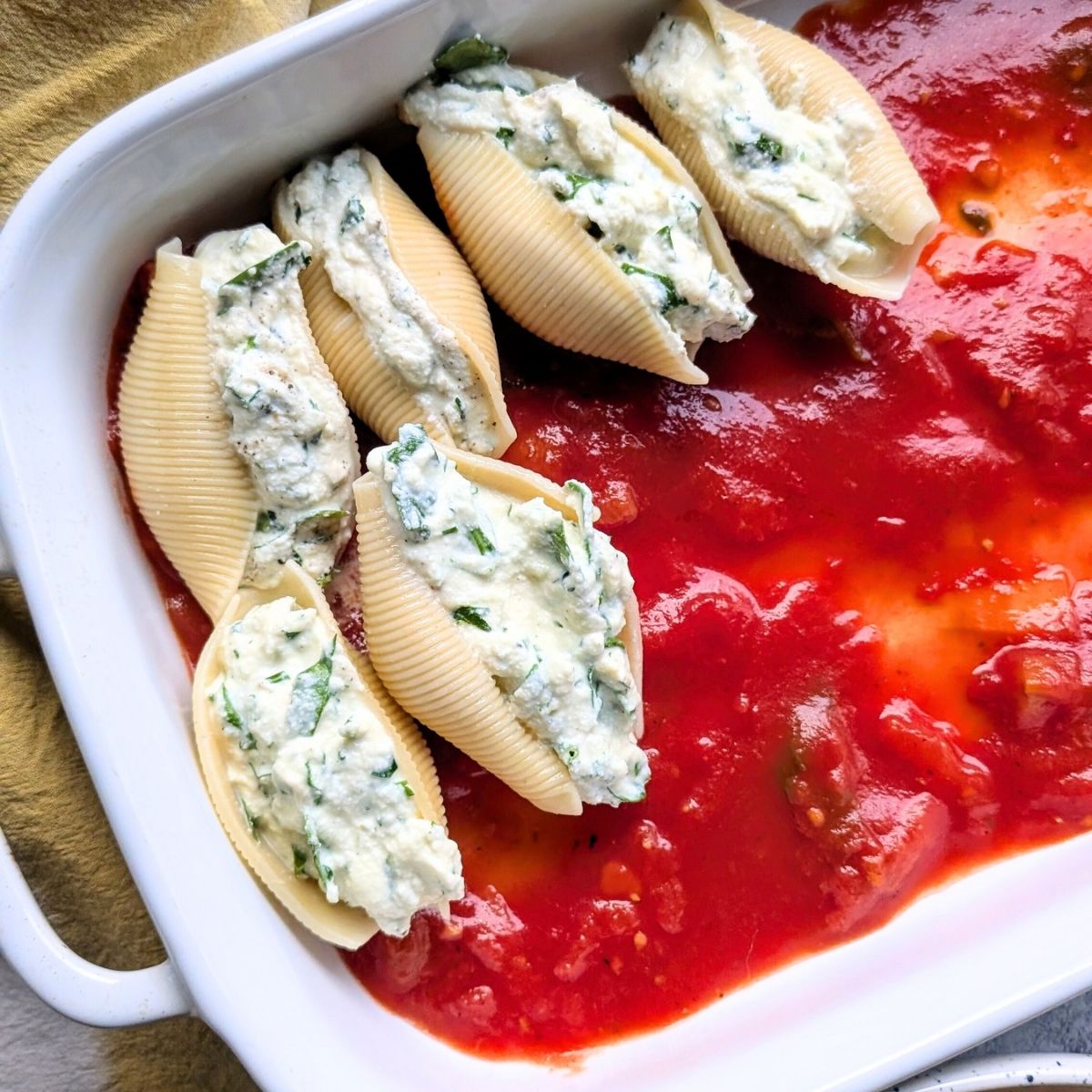 low sodium shells with marinara sauce a great low sodium italian dinner idea for company