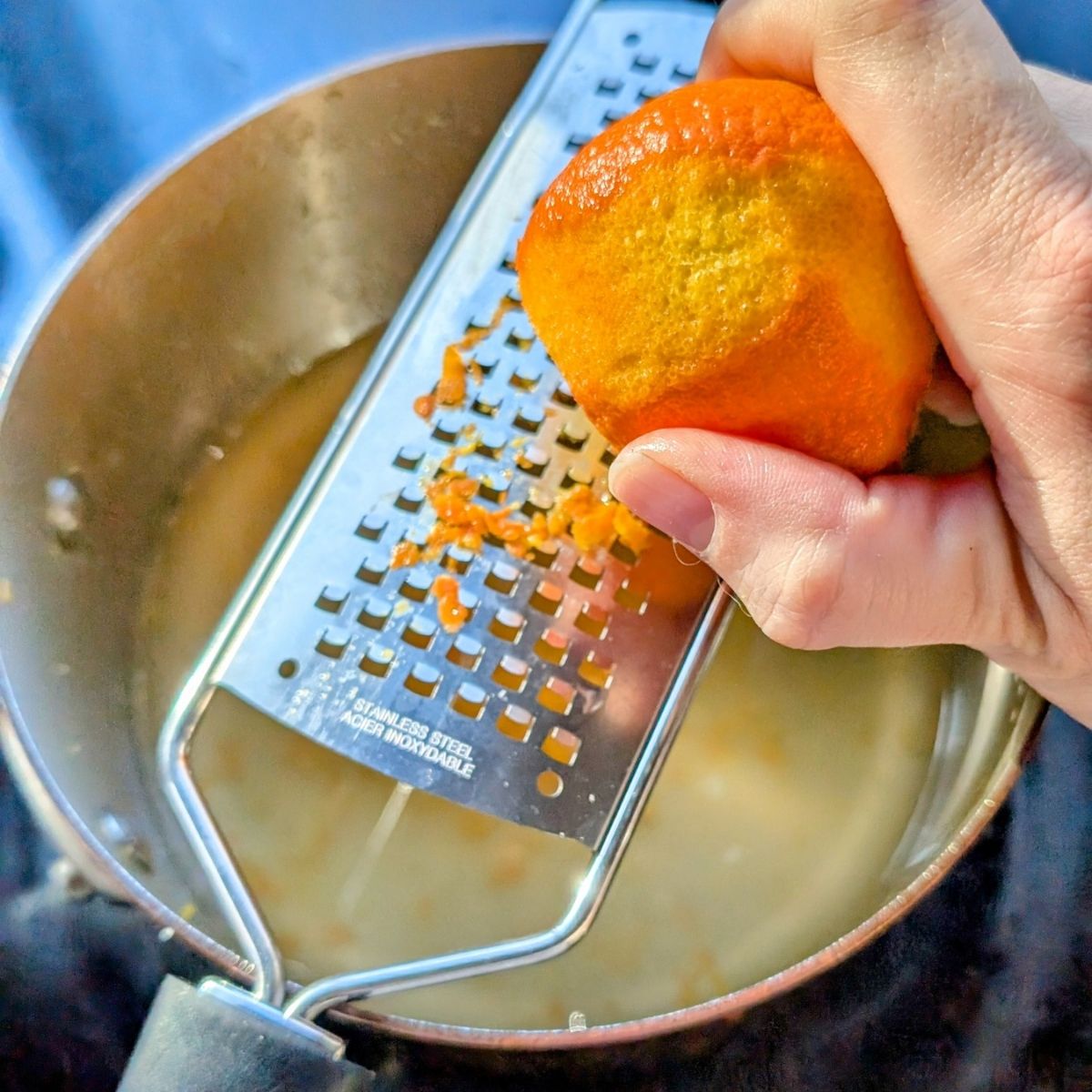 zuice and zest orange to make orange chicken sauce low sodium asian recipe