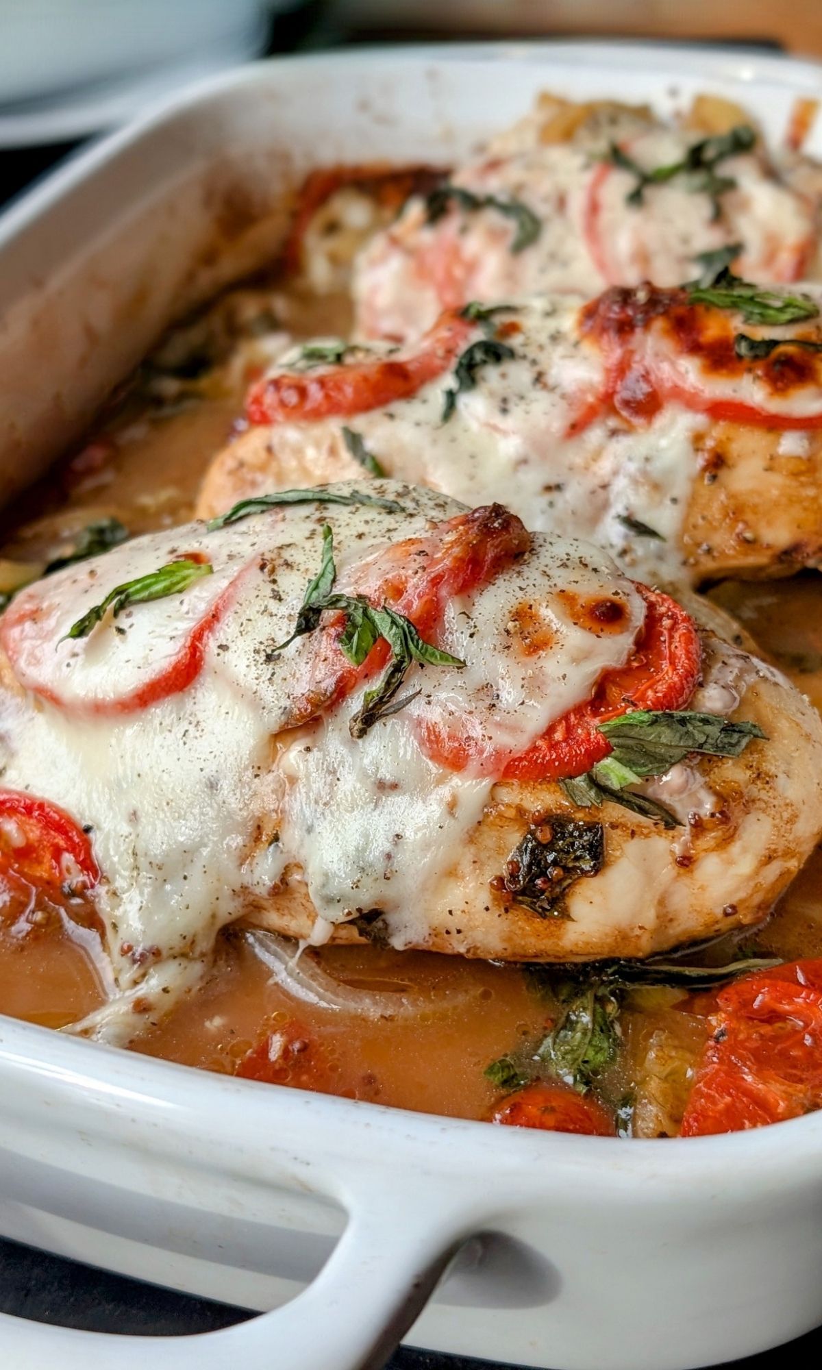 low sodium italian chicken with tomatoes and basil and fresh mozzarella cheese low salt dinners