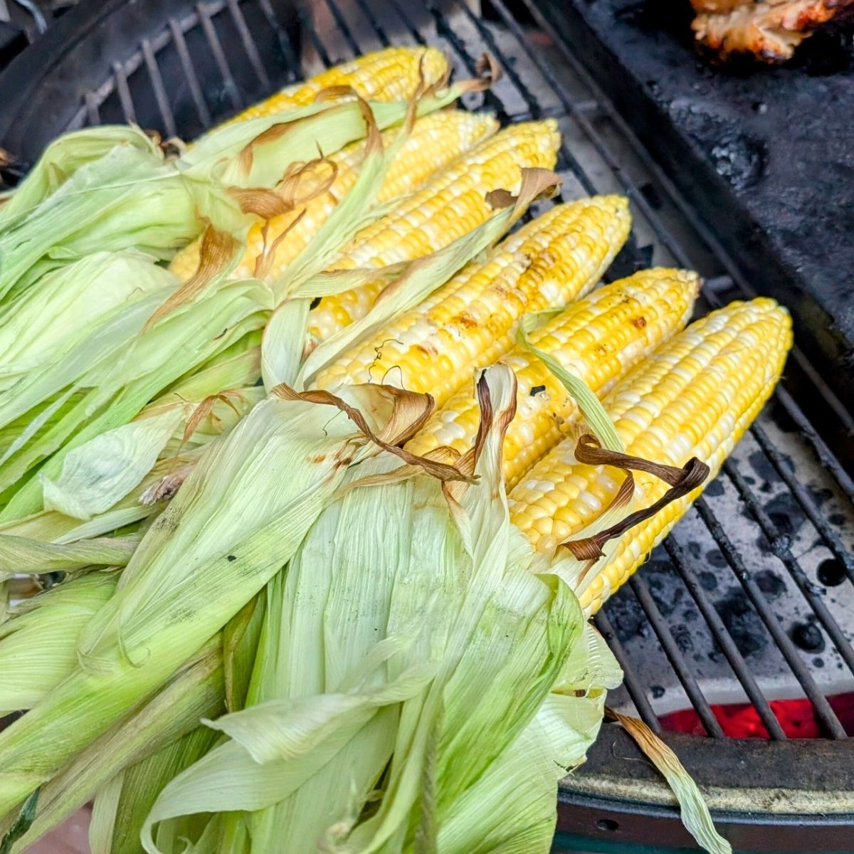 grilled husked corn for low salt side dish ideas