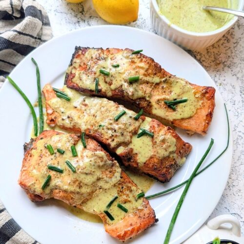 salt free salmon recipes with lemon dijon dressing and fresh chives
